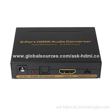 HDMI Splitter, 1x2 with Audio Out